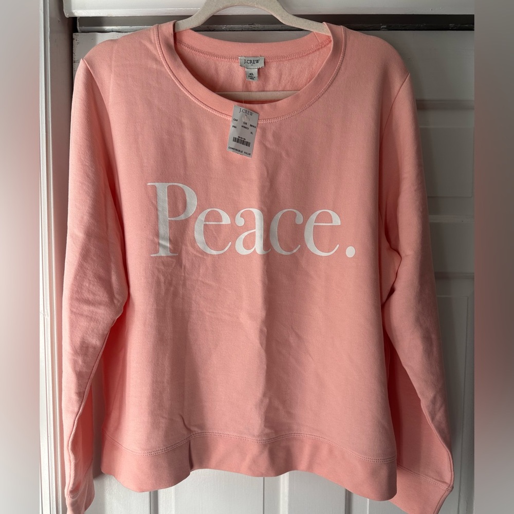 J Crew Peace Sweatshit